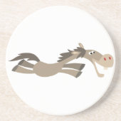 En Grès Dessous de verre Cheval de Cartoon Douce (Devant)