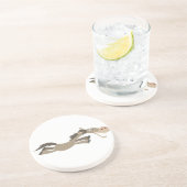 En Grès Dessous de verre Cheval de Cartoon Douce (Côté)