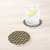 En Grès Dessous de verre Chevron Parties scintillant Look (Côté)