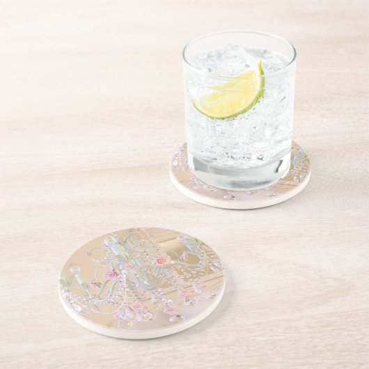 En Grès Dessous de verre chics minables de lustre (Côté)