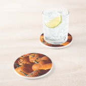 En Grès Dessous de verre citrouille (Côté)