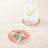 En Grès Dessous de verre Citrouille Tanager (Côté)