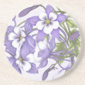 En Grès Dessous de verre Columbine Bouquet (Devant)