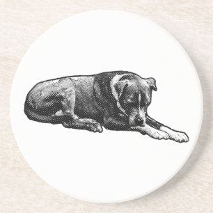 En Grès Dessous de verre Comic-Dot Paws