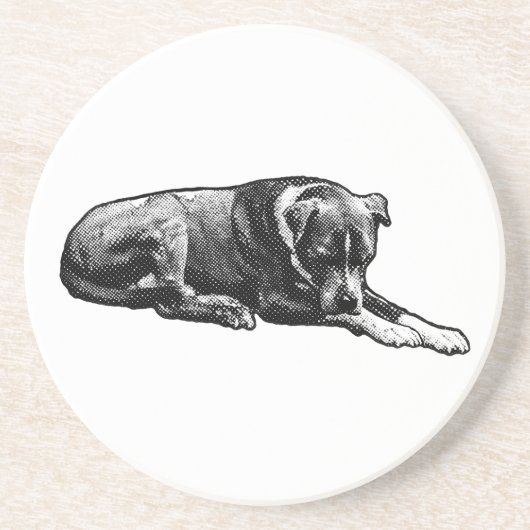 En Grès Dessous de verre Comic-Dot Paws (Devant)