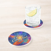 En Grès 🪐 Dessous de verre Connexion Cosmique (Côté)