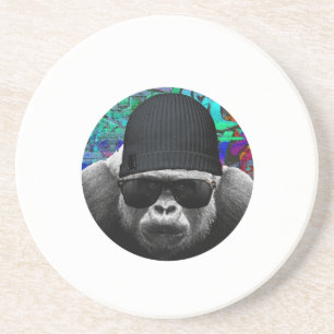 En Grès Dessous de verre cool Gorilla