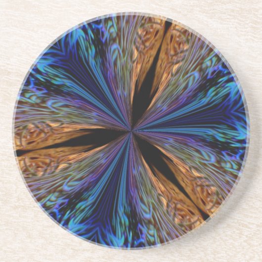 En Grès Dessous de verre Coral Kaleidoscope (Devant)