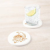 En Grès Dessous de verre - Corne de Plenty (Côté)