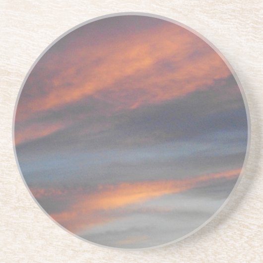 En Grès Dessous de verre coucher de soleil (Devant)