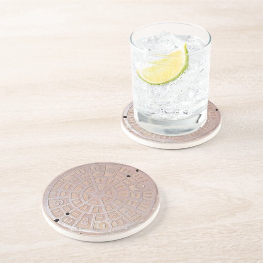 En Grès Dessous de verre - Couvre-trou (Côté)