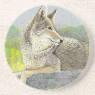 En Grès Dessous de verre Coyote