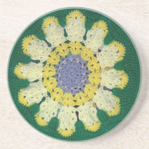 En Grès Dessous de verre - Crochet est chaud