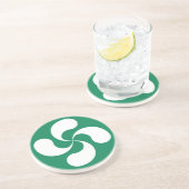 En Grès Dessous de verre Croix Basque "Lauburu" (Côté)