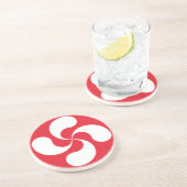 En Grès Dessous de verre Croix Basque "Lauburu" (Côté)