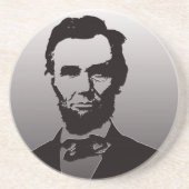En Grès Dessous de verre d'Abraham Lincoln (Devant)