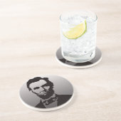 En Grès Dessous de verre d'Abraham Lincoln (Côté)