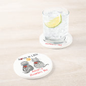 En Grès Dessous de verre d'adoption de chats et de chiens (Côté)