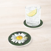 En Grès Dessous de verre Daisy Photo Sandstone Drink (Côté)