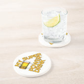 En Grès Dessous de verre d'alimentation (Côté)