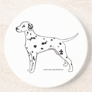 En Grès Dessous de verre : Dalmatie noire