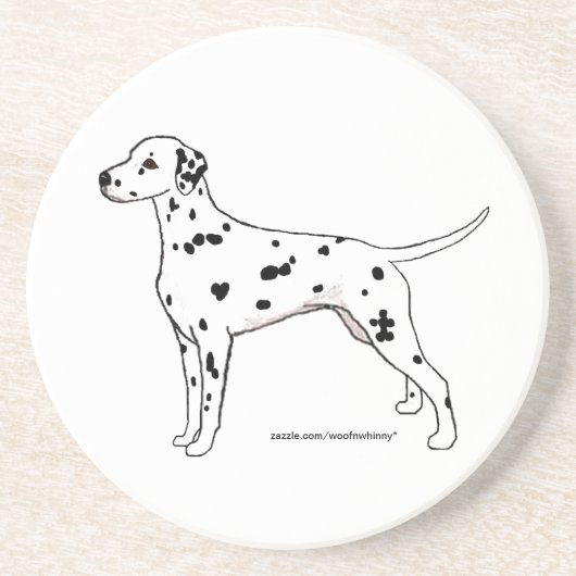 En Grès Dessous de verre : Dalmatie noire (Devant)