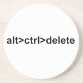 En Grès dessous de verre d'alt>ctrl>delete (Devant)
