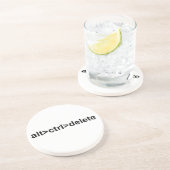 En Grès dessous de verre d'alt>ctrl>delete (Côté)