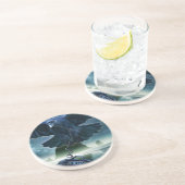 En Grès Dessous de verre d'amour de Raven (Côté)