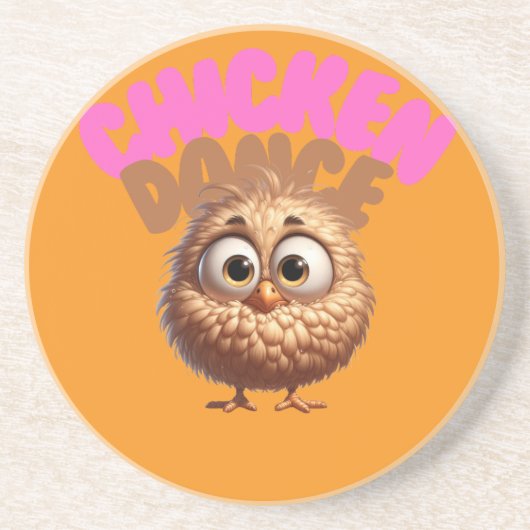 En Grès Dessous de verre Dancing Chicken Sandstone (Devant)