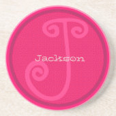 En Grès Dessous de verre d'anniversaire Mariage de Monogra (Devant)