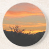 En Grès Dessous de verre d'aquarelle Desert Sunrise (Devant)