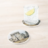 En Grès Dessous de verre d'art de l'aquarelle de Stoneheng (Côté)