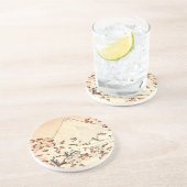 En Grès Dessous de verre d'art japonais (Côté)