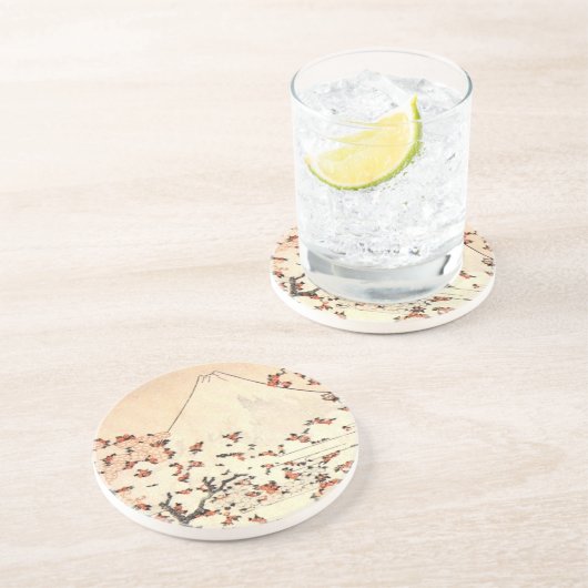 En Grès Dessous de verre d'art japonais (Côté)