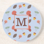 En Grès Dessous de verre d'automne personnalisé (Devant)