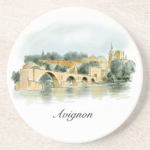 En Grès Dessous de verre d'Avignon