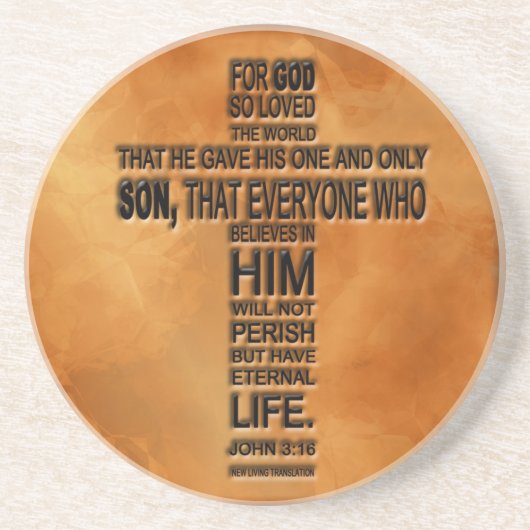 En Grès Dessous de verre de 3h16 de John (Devant)