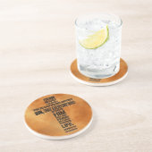 En Grès Dessous de verre de 3h16 de John (Côté)