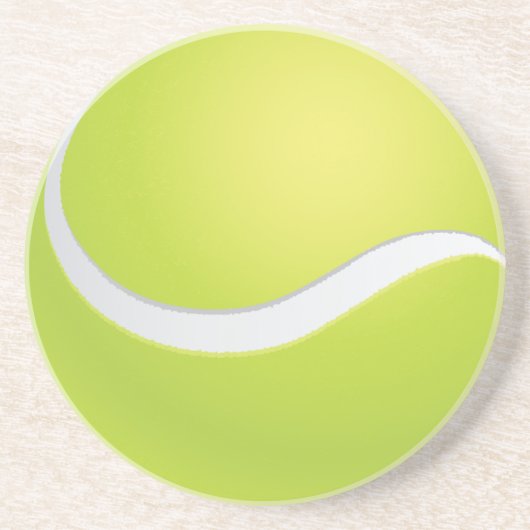 En Grès Dessous de verre de balle de tennis (Devant)