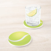 En Grès Dessous de verre de balle de tennis (Côté)