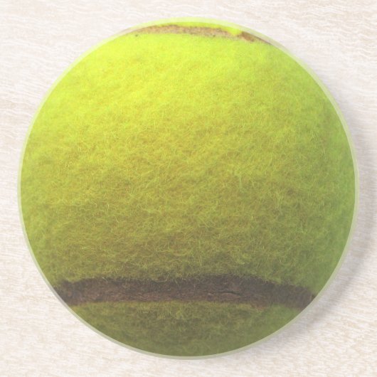 En Grès Dessous de verre de balle de tennis (Devant)