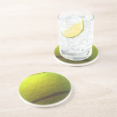 En Grès Dessous de verre de balle de tennis (Côté)