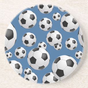 En Grès Dessous de verre de ballons de football du