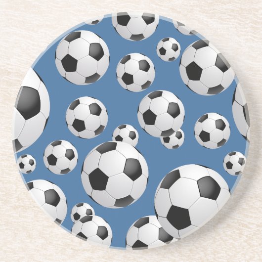 En Grès Dessous de verre de ballons de football du (Devant)