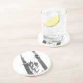 En Grès Dessous de verre de bambou noir (Côté)