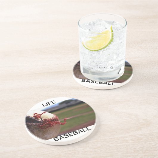 En Grès Dessous de verre de base-ball (Côté)