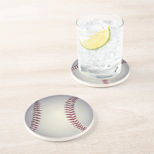 En Grès Dessous de verre de baseball (Côté)