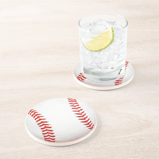 En Grès Dessous de verre de baseball (Côté)