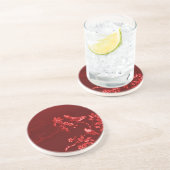 En Grès Dessous de verre de beauté asiatique (Côté)